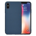 Калъф Techsuit - Carbonite FiberShell - iPhone X / iPhone XS - Cyan