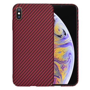 Калъф Techsuit - Carbonite FiberShell - iPhone XS Max - Red