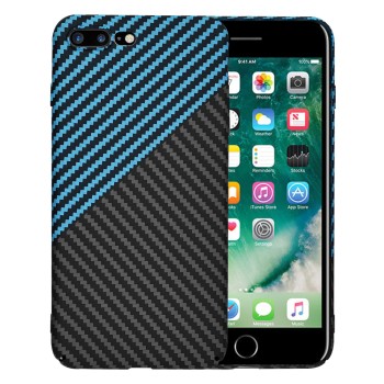 Калъф Techsuit - Carbonite FiberShell - iPhone 7 Plus / iPhone 8 Plus - Blue Pulse