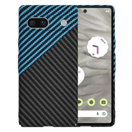 Калъф Techsuit - Carbonite FiberShell - Google Pixel 7a - Blue Pulse