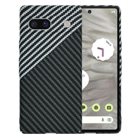 Калъф Techsuit - Carbonite FiberShell - Google Pixel 7a - Stealth Gray