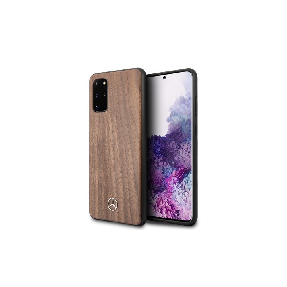 Калъф Mercedes MEHCS67VWOLB за Samsung S20+ Wood Line Walnut