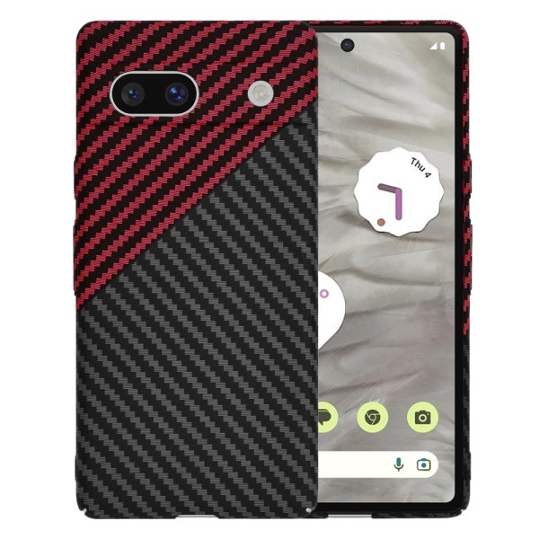 Калъф Techsuit - Carbonite FiberShell - Google Pixel 7a - Red Vortex