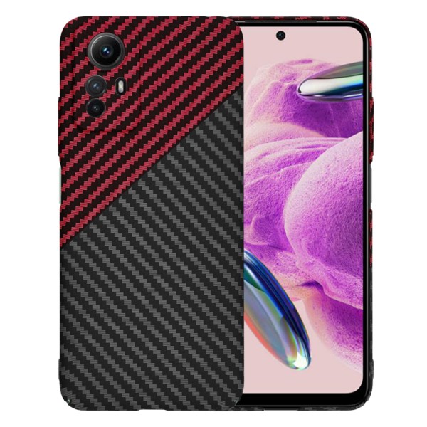 Калъф Techsuit - Carbonite FiberShell - Xiaomi Redmi Note 12S - Red Vortex