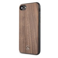 Калъф Mercedes MEHCI8VWOLB iPhone 7/8/SE 2020 Wood Line Walnut