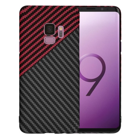 Калъф Techsuit - Carbonite FiberShell - Samsung Galaxy S9 - Red Vortex