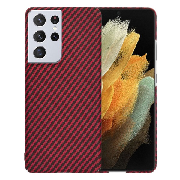 Калъф Techsuit - Carbonite FiberShell - Samsung Galaxy S21 Ultra 5G - Red