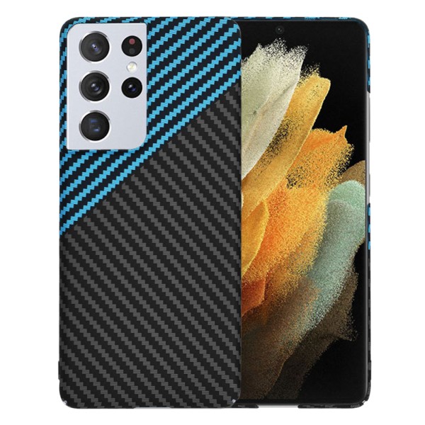 Калъф Techsuit - Carbonite FiberShell - Samsung Galaxy S21 Ultra 5G - Blue Pulse