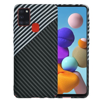 Калъф Techsuit - Carbonite FiberShell - Samsung Galaxy A21s - Stealth Gray