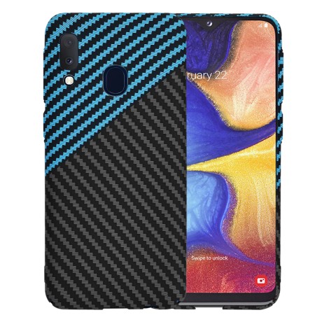 Калъф Techsuit - Carbonite FiberShell - Samsung Galaxy A20e - Blue Pulse