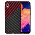 Калъф Techsuit - Carbonite FiberShell - Samsung Galaxy A10 - Red Vortex