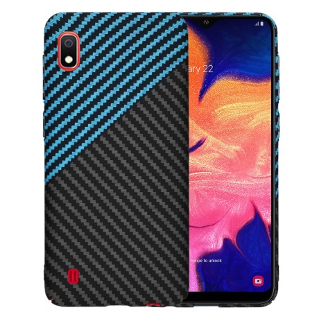 Калъф Techsuit - Carbonite FiberShell - Samsung Galaxy A10 - Blue Pulse