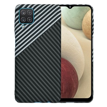 Калъф Techsuit - Carbonite FiberShell - Samsung Galaxy A12 / A12 Nacho / M12 / F12 - Stealth Gray