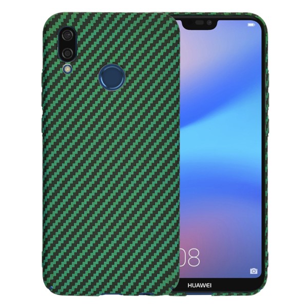 Калъф Techsuit - Carbonite FiberShell - Huawei P20 Lite - Green