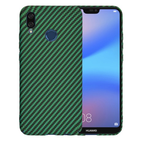 Калъф Techsuit - Carbonite FiberShell - Huawei P20 Lite - Green