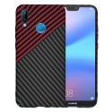 Калъф Techsuit - Carbonite FiberShell - Huawei P20 Lite - Red Vortex