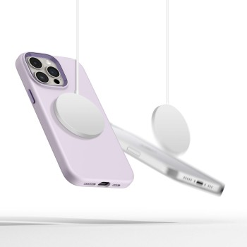 Калъф Tech-protect Silicone Pure Magsafe Iphone 15 Pro, Mauve