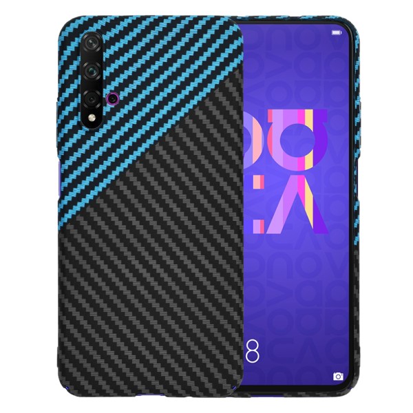 Калъф Techsuit - Carbonite FiberShell - Huawei Nova 5T / Honor 20 - Blue Pulse