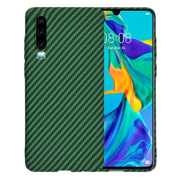 Калъф Techsuit - Carbonite FiberShell - Huawei P30 - Green