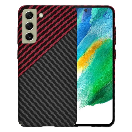 Калъф Techsuit - Carbonite FiberShell - Samsung Galaxy S21 FE 5G - Red Vortex