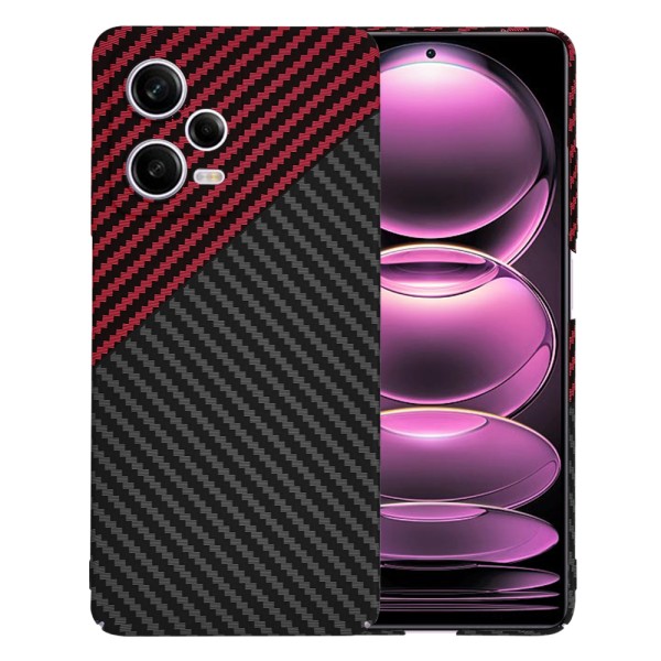 Калъф Techsuit - Carbonite FiberShell - Xiaomi Redmi Note 12 Pro 5G - Red Vortex