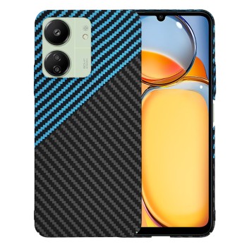 Калъф Techsuit - Carbonite FiberShell - Xiaomi Redmi 13C 4G / 13C 5G / Poco M6 / C65 - Blue Pulse