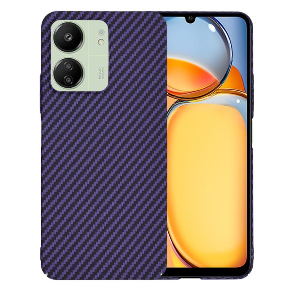 Калъф Techsuit - Carbonite FiberShell - Xiaomi Redmi 13C 4G / 13C 5G / Poco M6 / C65 - Purple