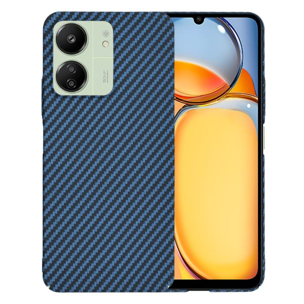 Калъф Techsuit - Carbonite FiberShell - Xiaomi Redmi 13C 4G / 13C 5G / Poco M6 / C65 - Cyan