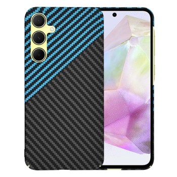 Калъф Techsuit - Carbonite FiberShell - Samsung Galaxy A35 5G - Blue Pulse