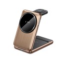 Зарядно Tech-protect Qi15W-A42, 3in1 Magnetic Magsafe Wireless Charger, Desert Gold