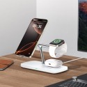 Зарядно Tech-protect QI15W-A45, 3in1 Magnetic Magsafe Wireless Charger, White