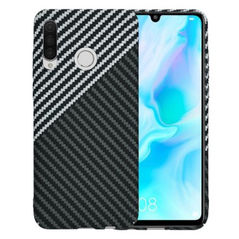 Калъф Techsuit - Carbonite FiberShell - Huawei P30 Lite / P30 Lite New Edition - Stealth Gray