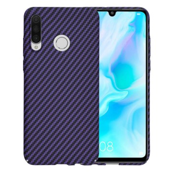 Калъф Techsuit - Carbonite FiberShell - Huawei P30 Lite / P30 Lite New Edition - Purple