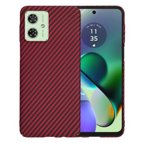 Калъф Techsuit - Carbonite FiberShell - Motorola Moto G54 / Moto G54 Power Edition / Moto G64 - Red