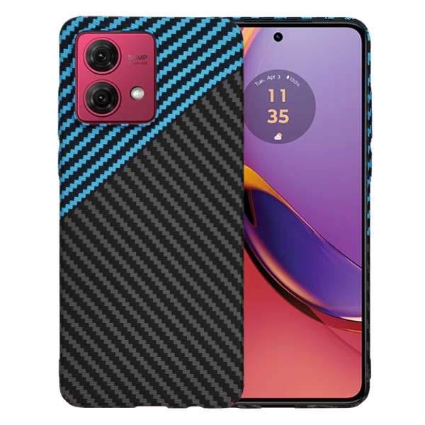 Калъф Techsuit - Carbonite FiberShell - Motorola Moto G84 - Blue Pulse