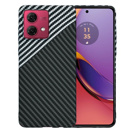 Калъф Techsuit - Carbonite FiberShell - Motorola Moto G84 - Stealth Gray