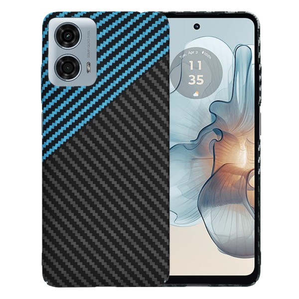 Калъф Techsuit - Carbonite FiberShell - Motorola Moto G24 Power - Blue Pulse