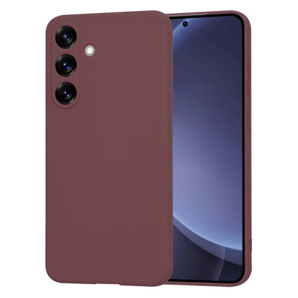 Калъф Techsuit - SoftFlex - Samsung Galaxy S25 Plus - Plum Red