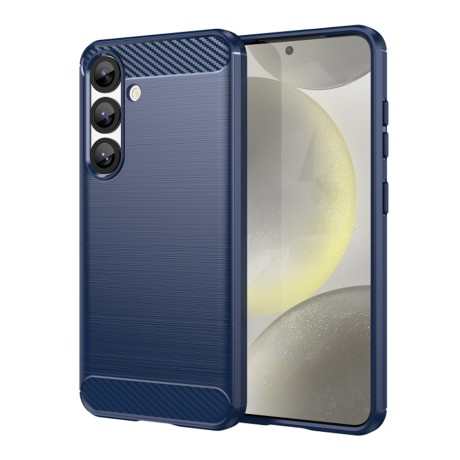 Калъф Techsuit - Carbon Silicone - Samsung Galaxy S25 Plus - Blue