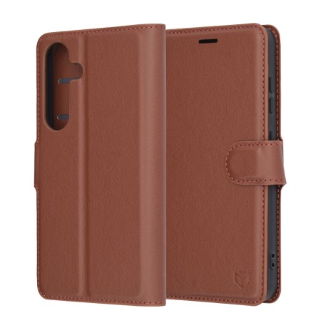 Калъф Techsuit - Leather Folio - Samsung Galaxy S25 - Brown