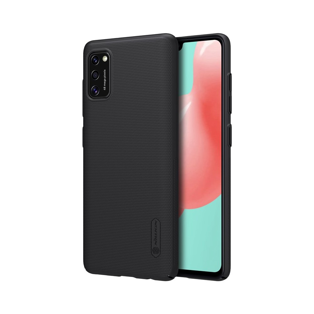 Калъф Nillkin Super Frosted Shield Case + kickstand за Samsung Galaxy A41 black