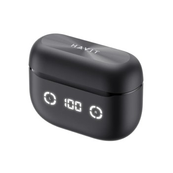 Безжични слушалки Havit TW984, Bluetooth 5.4, True Wireless, ANC, Black