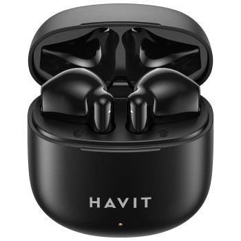 Безжични слушалки Havit TW976, Bluetooth 5.3, True Wireless Stereo, Black