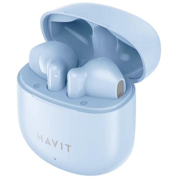 Безжични слушалки Havit TW976, Bluetooth 5.3, True Wireless Stereo, Blue