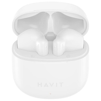 Безжични слушалки Havit TW976, Bluetooth 5.3, True Wireless Stereo, White