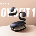 Безжични слушалки Havit OWS914, Bluetooth 5.3, ENC, Beige