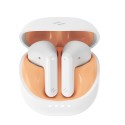 Безжични слушалки Havit Wireless Earbuds (TW931), Bluetooth 5.4, Half in-ear, TWS, ENC, White / Orange