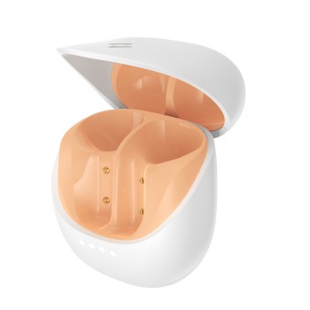 Безжични слушалки Havit Wireless Earbuds (TW931), Bluetooth 5.4, Half in-ear, TWS, ENC, White / Orange