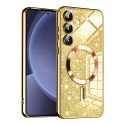 Калъф Techsuit - Luxury Glitter MagSafe - Samsung Galaxy S25 - Gold