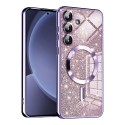 Калъф Techsuit - Luxury Glitter MagSafe - Samsung Galaxy S25 - Light Purple